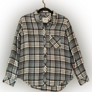 Rails - Hunter Jade Smoke Plaid Shirt (XS)